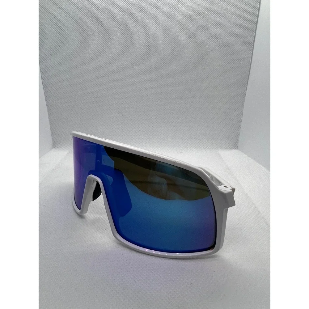 Oakley Sutro S White Iridescent Lens Sunglasses Sport Cycling Kids Custom